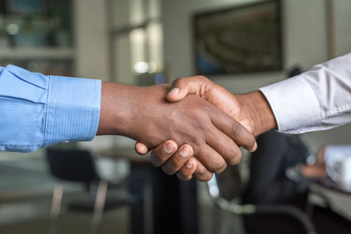 Reunião com cliente no escritório