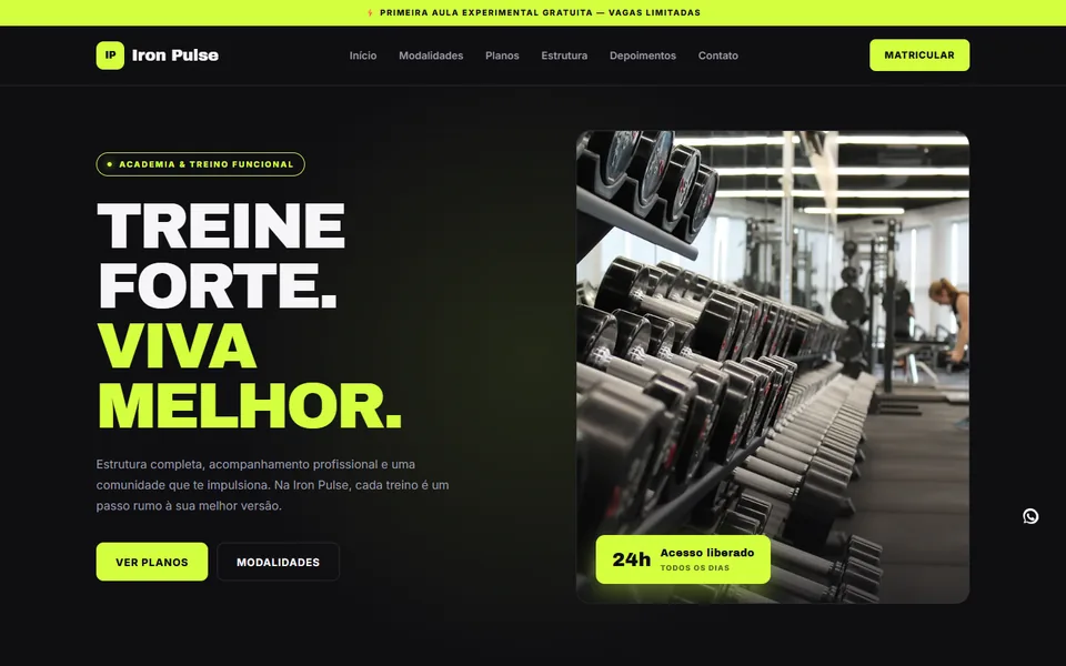 Design do modelo Iron Pulse
