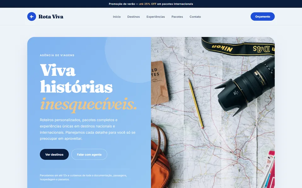 Design do modelo Rota Viva
